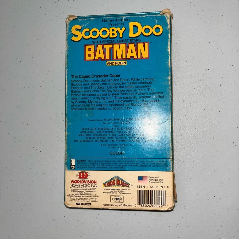 💙 Scooby Doo Batman Robin VHS